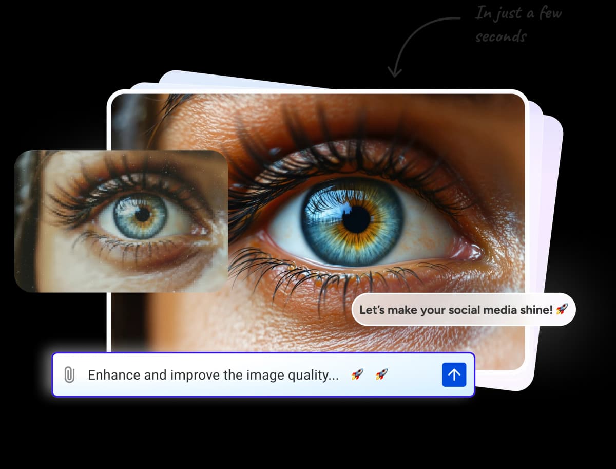 Powerful image editor interface showing AI transformation